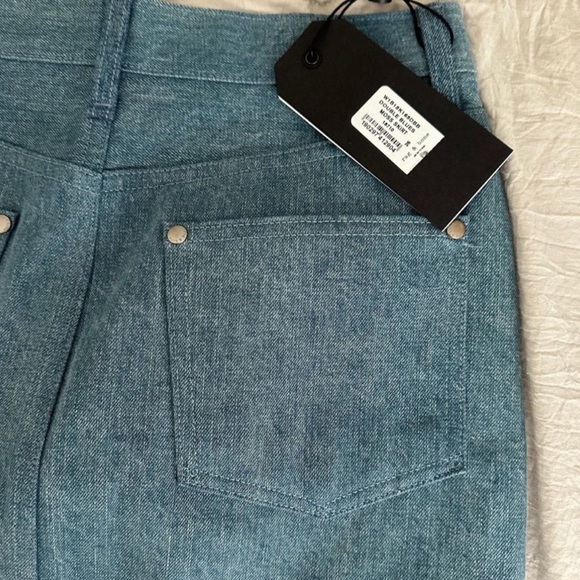 NWT Rag & Bone denim mini skirt duo tone - Picture 6 of 6